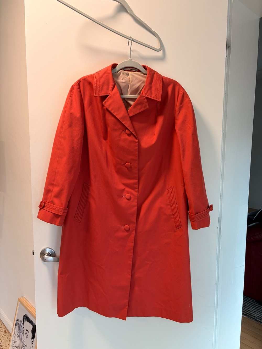 Women’s Red/Guava Rain Coat